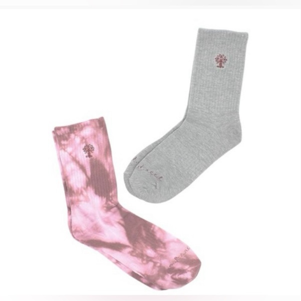 Oak and Reed, Solid & Tie-Dye Crew Socks, 2-Pack Crew Socks, Size: (5-8.5)